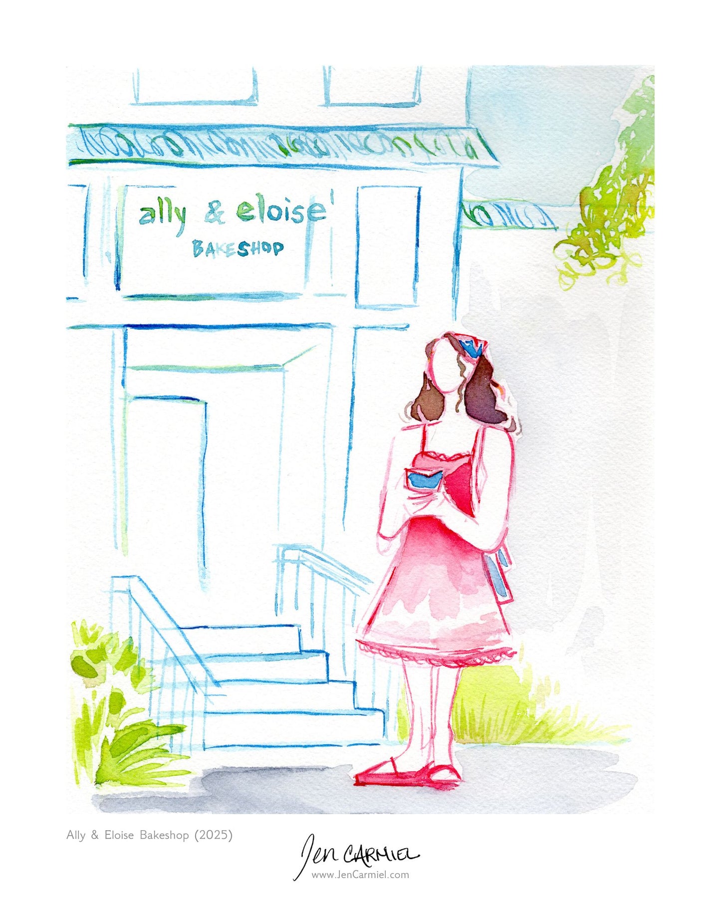 Ally and Eloise Bakeshop Art Print