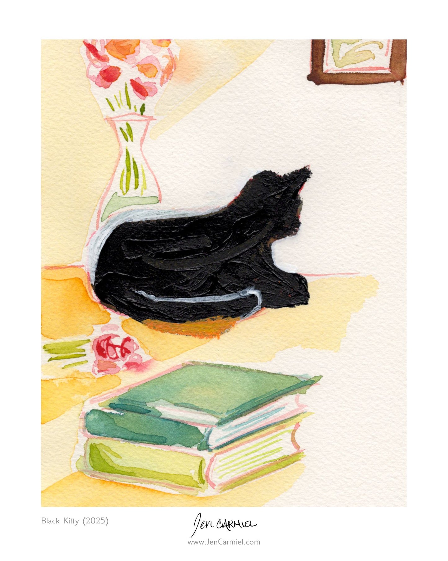 Black Kitty Art Print