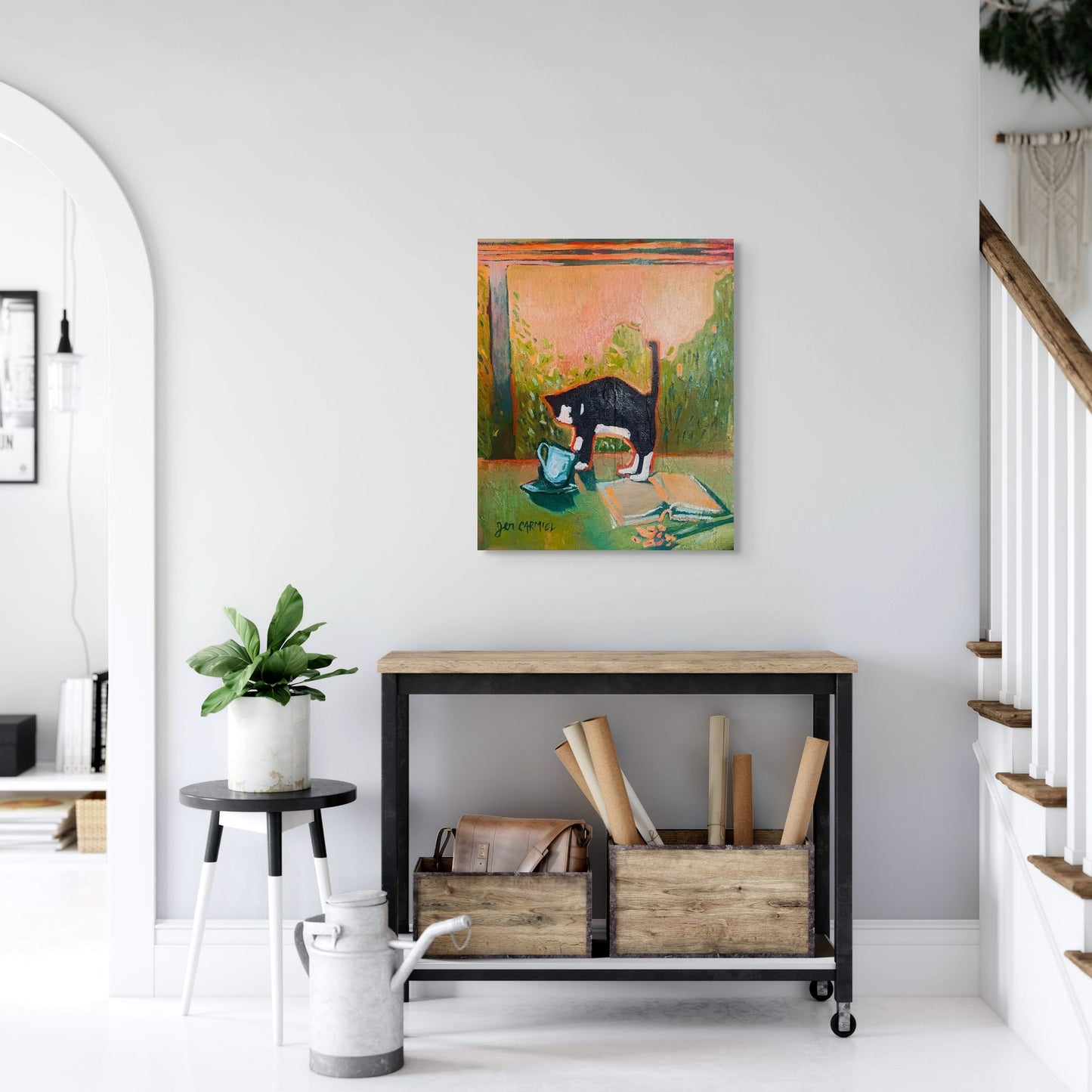 Playful Kitty- Oops! (2026) 16x20'' Oil on Canvas