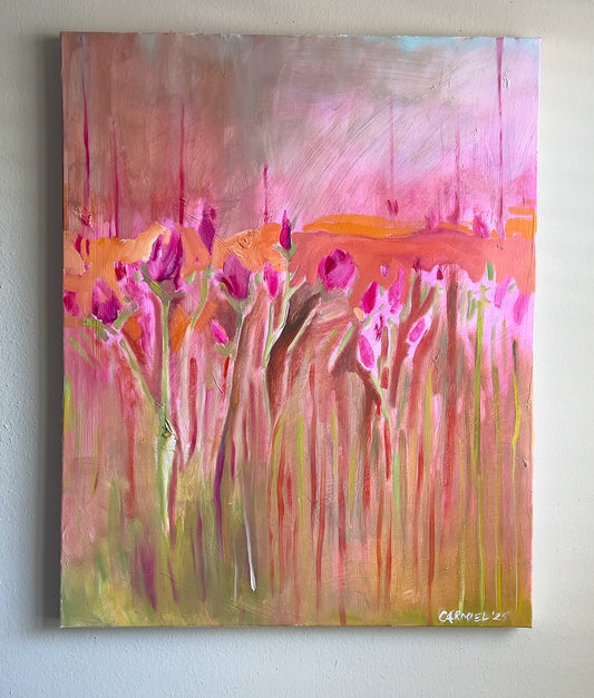 Roses at Sunrise (2025) 24x30'' Oil on Canvas