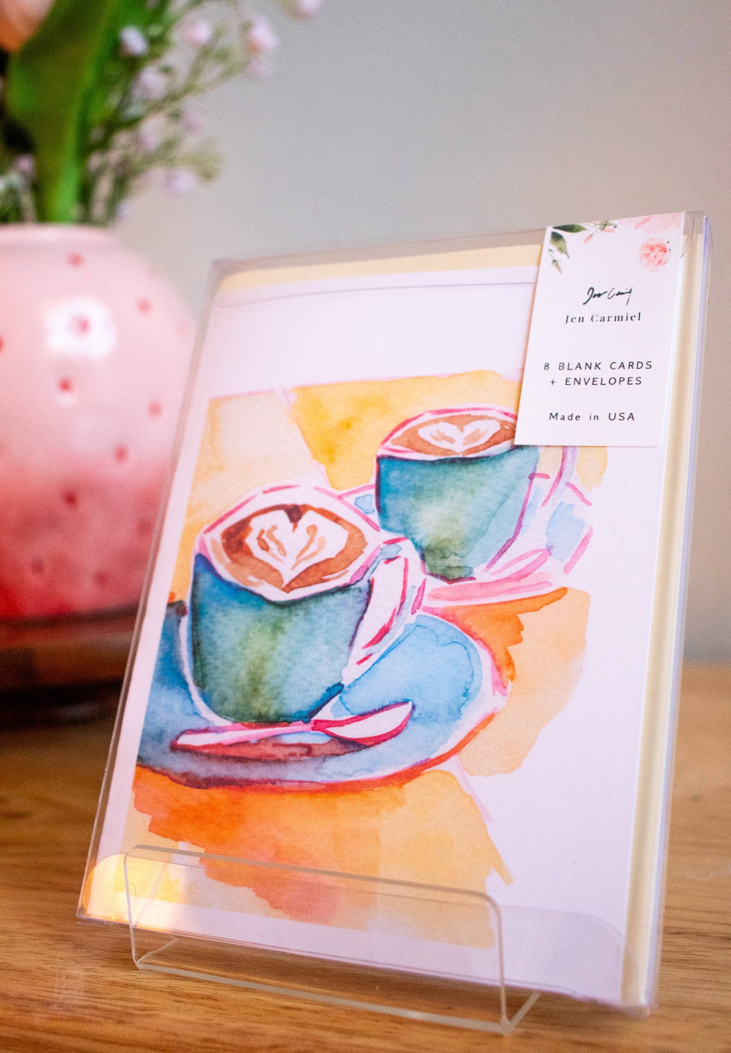 Two Lattes Greeting Cards