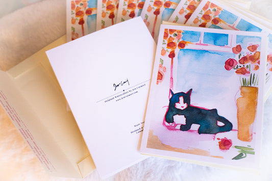 Calming Kitty Greeting Cards