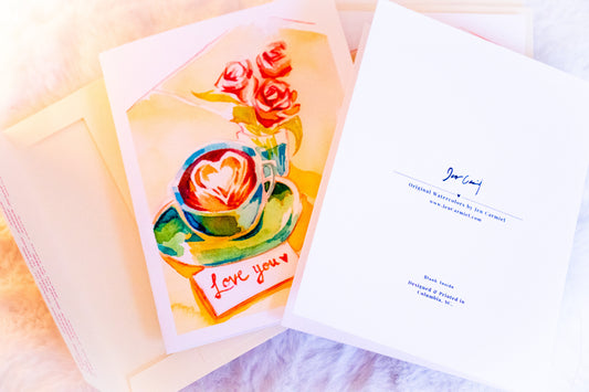 Love You Latte Greeting Cards