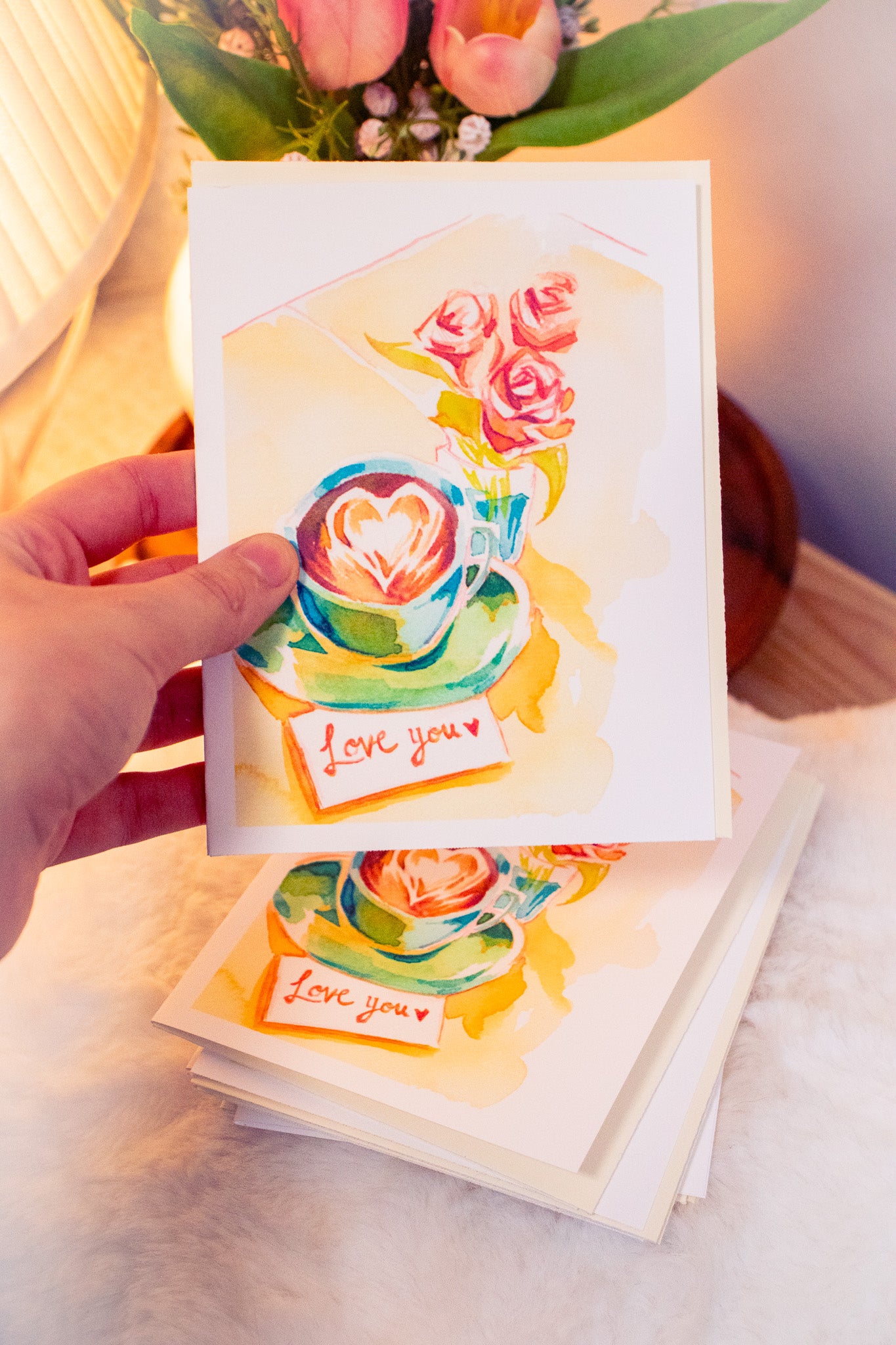 Love You Latte Greeting Cards