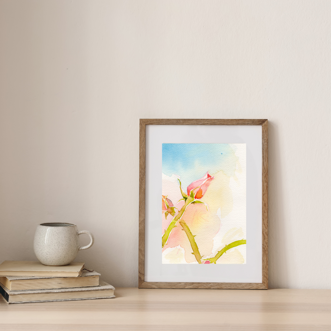 Roses in Bloom 5x7'' Original Watercolor