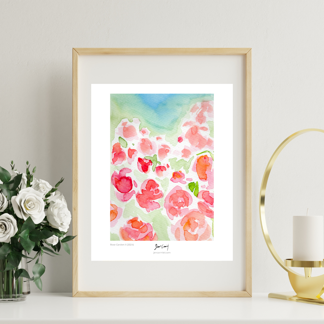Rose Garden II Art Print