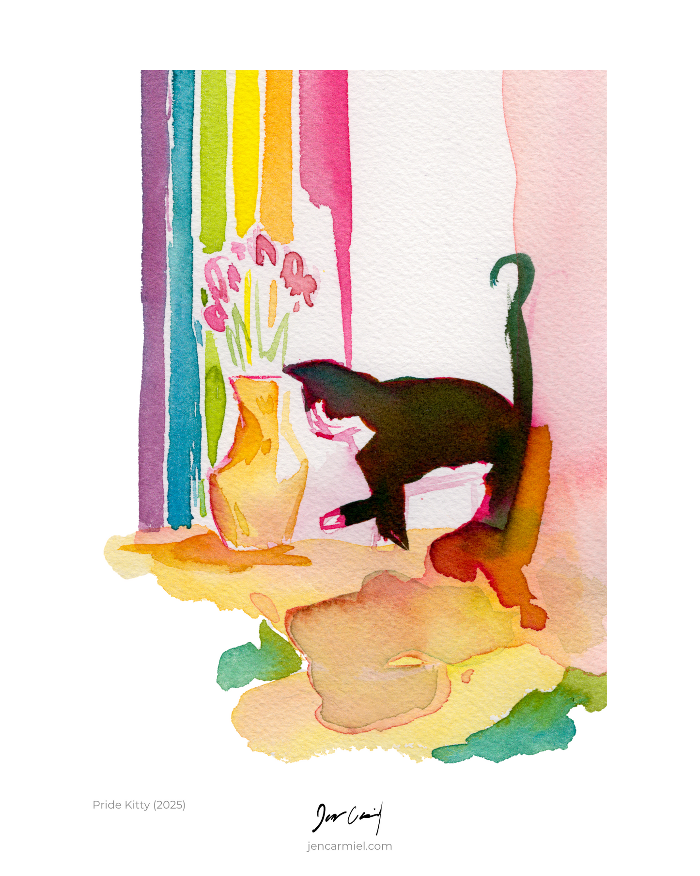 Pride Kitty Art Print