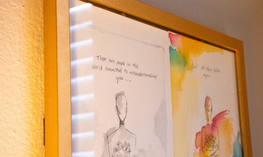 Don't Let Them Define You - Original Diptych