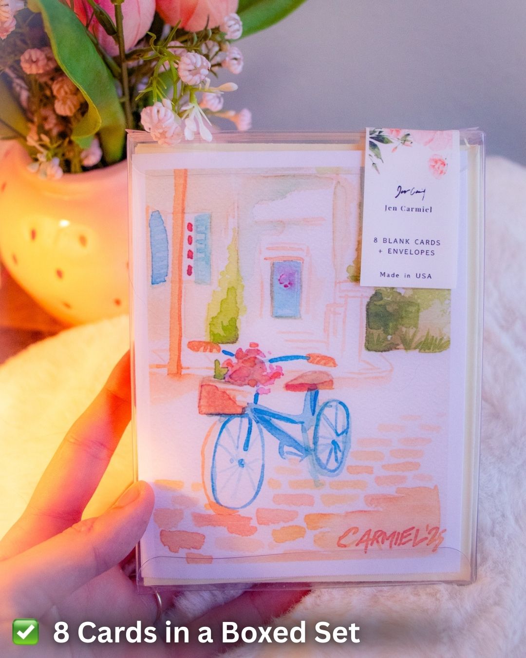 Blue Bicycle Greeting Cards