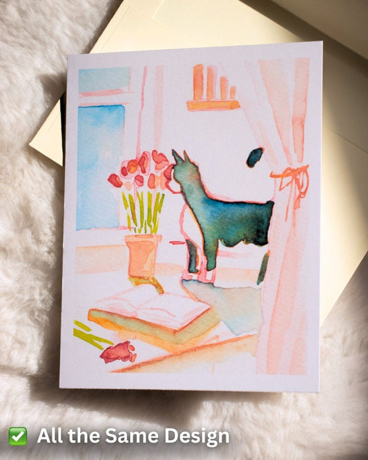 Reading Kitty Greeting Cards