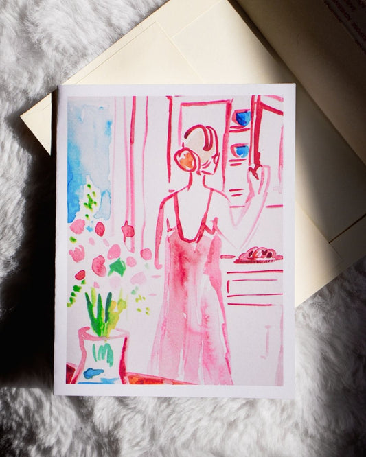 Calming Kitchen Greeting Cards