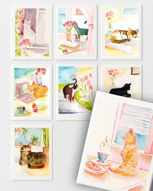 Kitty Greeting Cards (Variety Set)