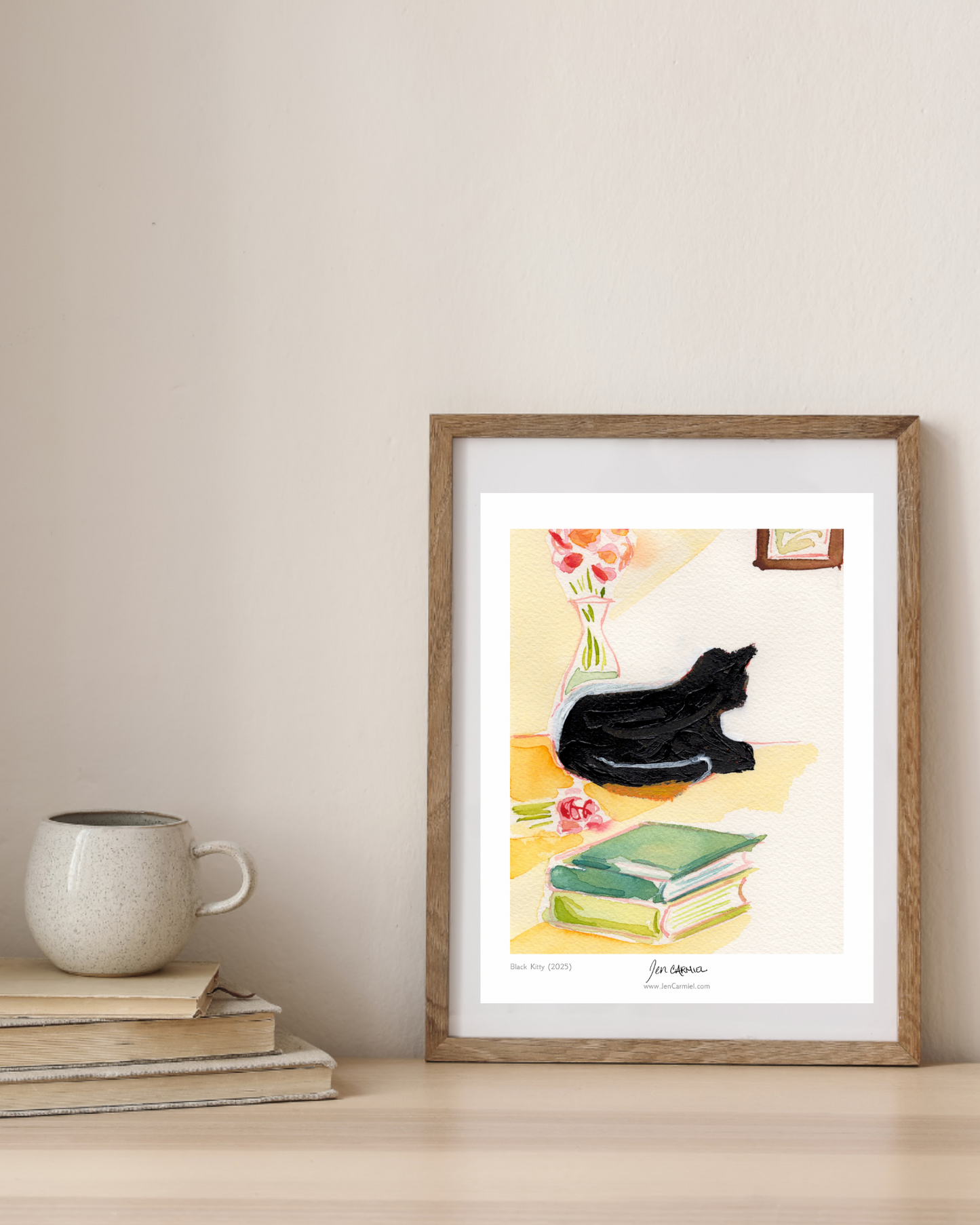 Black Kitty Art Print