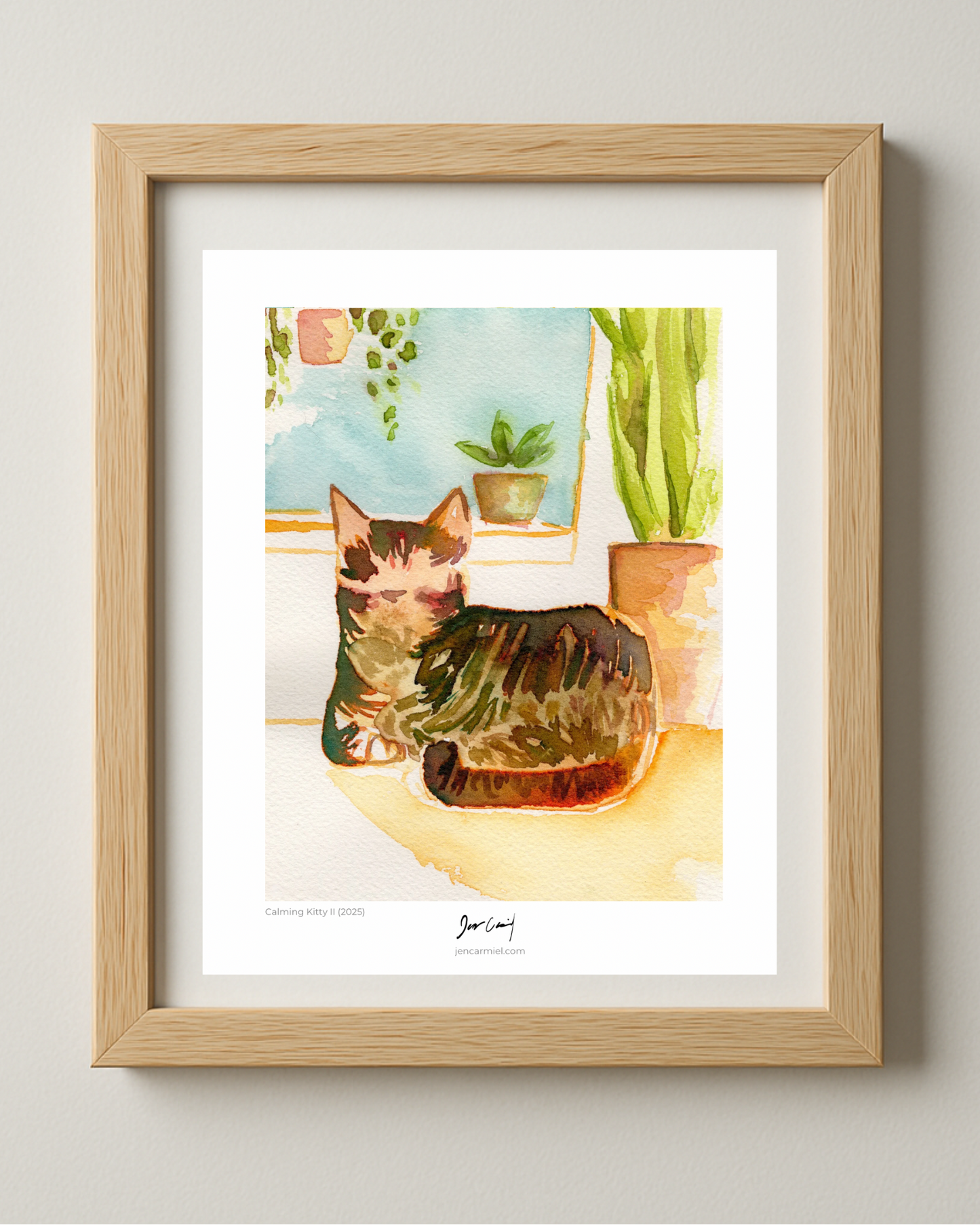 Tabby Kitty Art Print