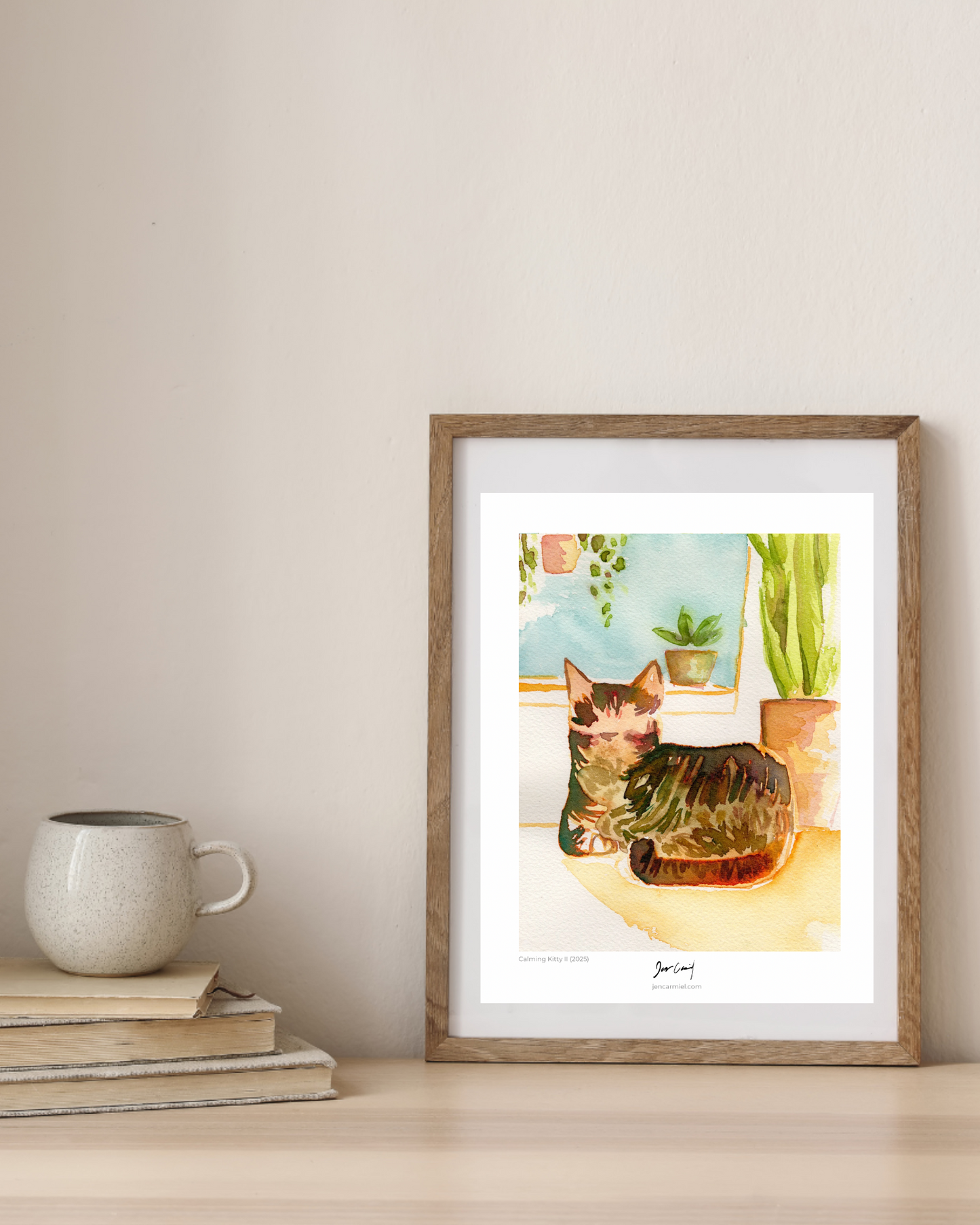 Tabby Kitty Art Print