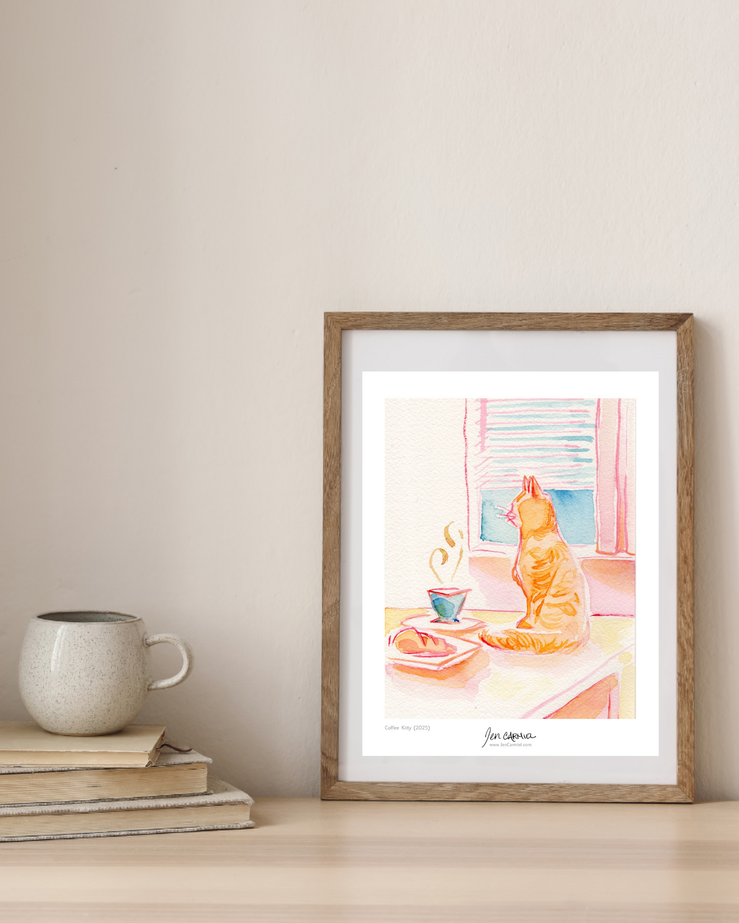 Coffee Kitty Art Print