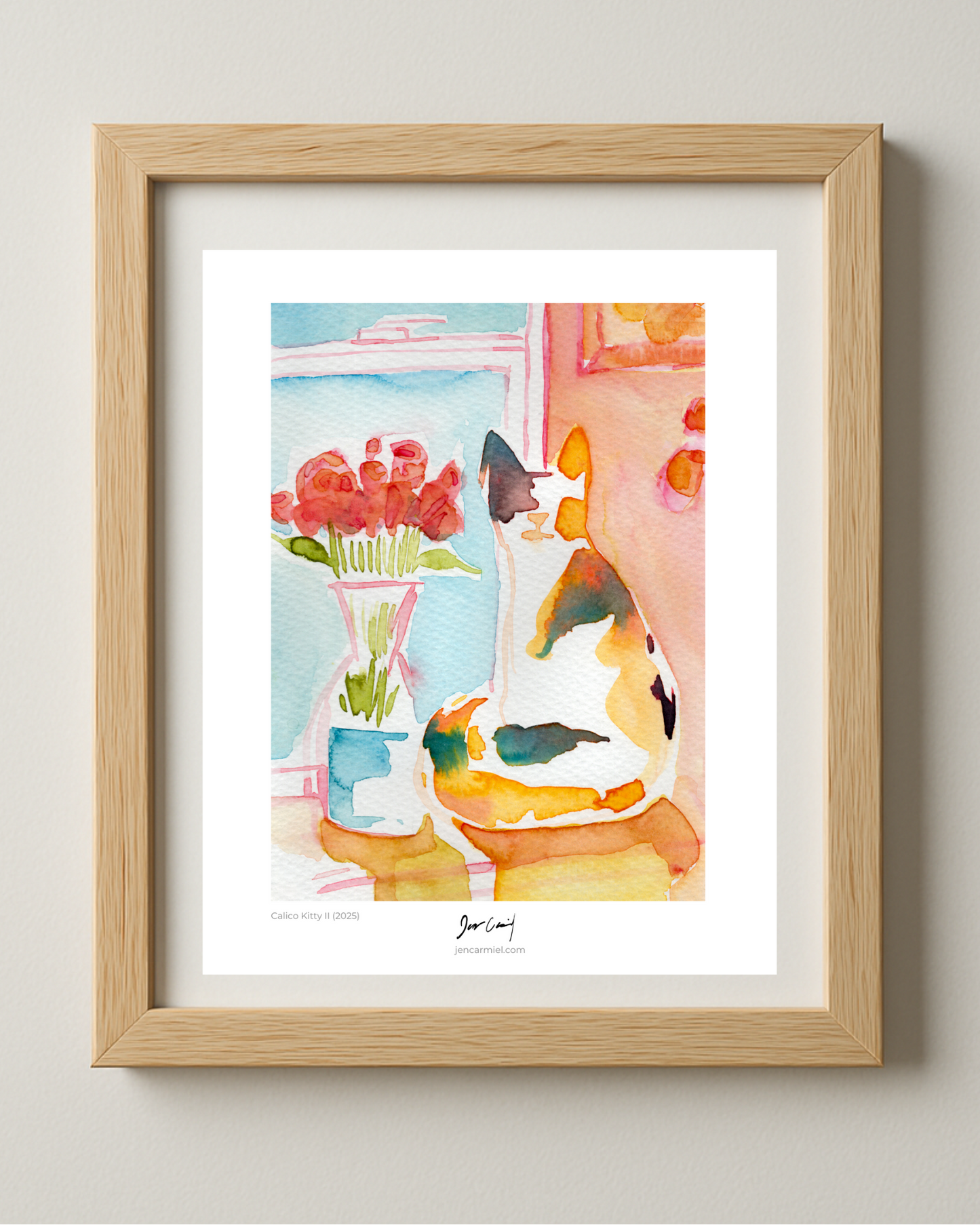 Calico Kitty II Art Print