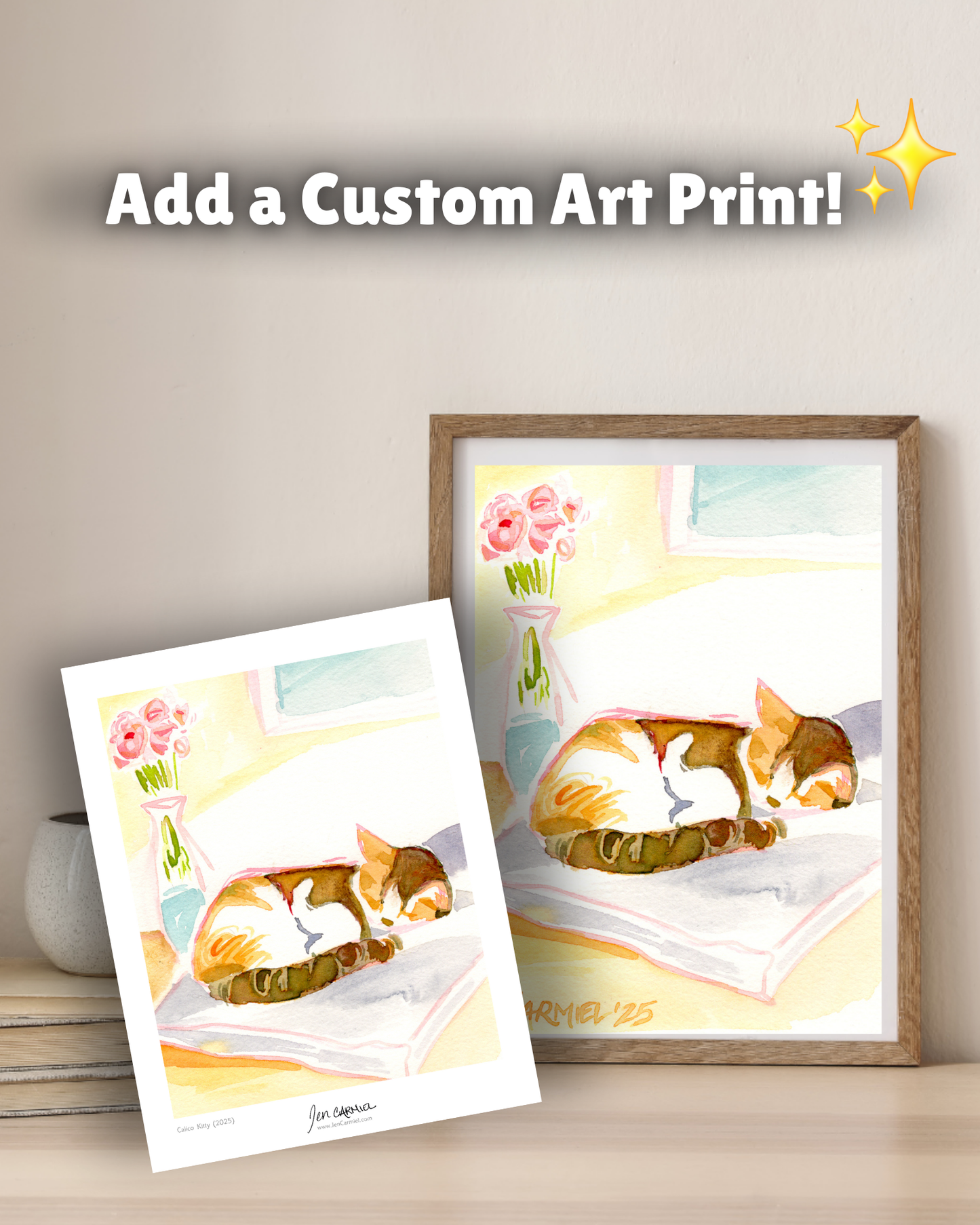 Custom Giftable Prints + Greeting Card Set Bundle