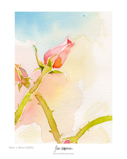 Roses in Bloom Art Print