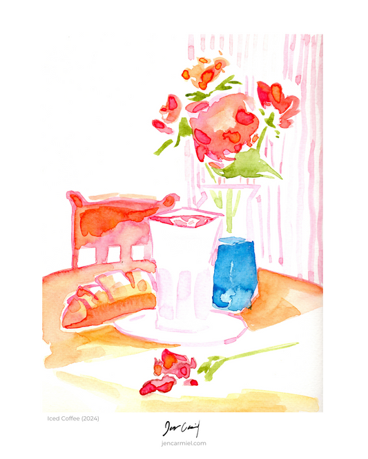 Iced Coffee Art Print