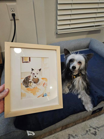 Custom 5x7'' Watercolor Portrait