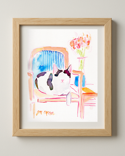 Mr. Fitz - 9x12'' Original Watercolor