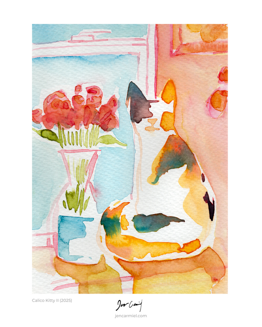 Calico Kitty II Art Print