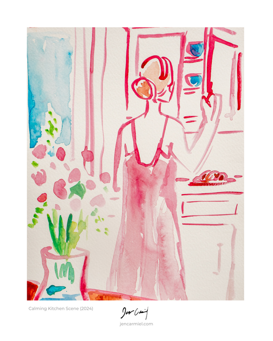 Calming Kitchen Art Print
