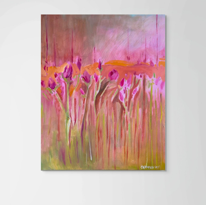 Roses at Sunrise (2025) 24x30'' Oil on Canvas