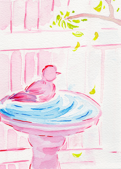 Little Bird - 5x7'' Original Watercolor