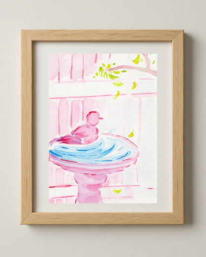 Little Bird - 5x7'' Original Watercolor