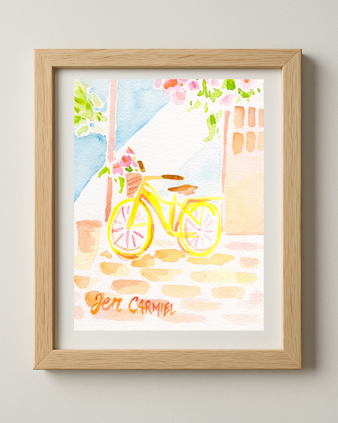 Penny's Bicycle - 5x7'' Original Watercolor