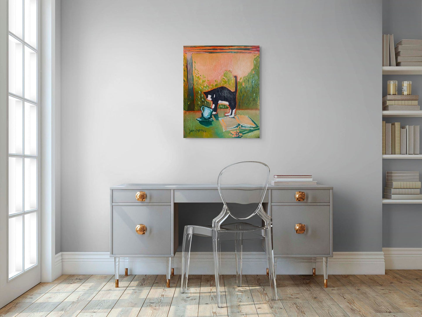 Playful Kitty- Oops! (2026) 16x20'' Oil on Canvas