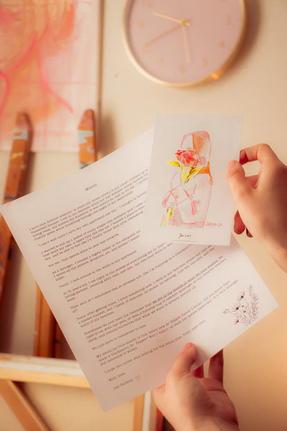 4x6'' Art Print + Full Letter