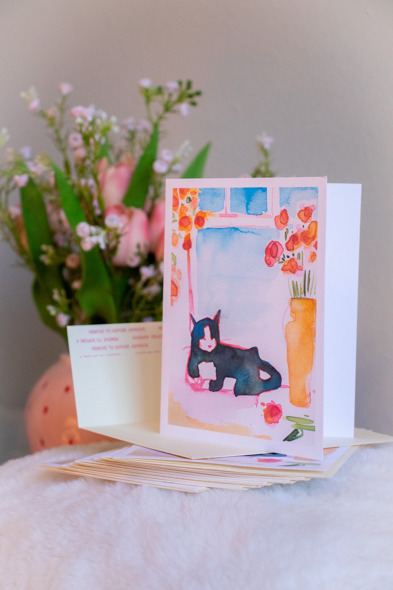 Calming Kitty Greeting Cards