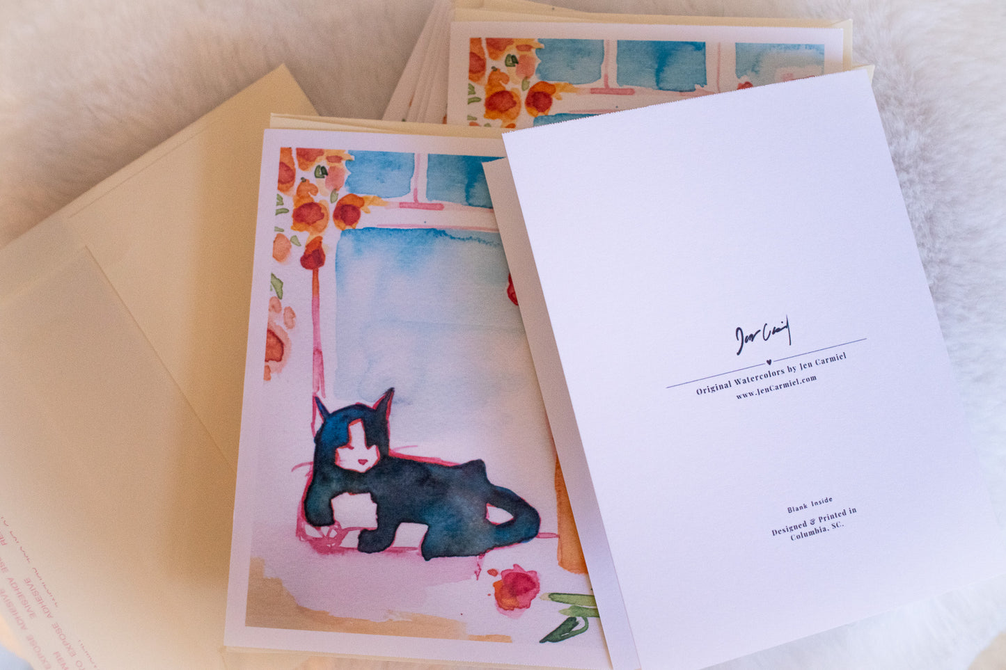 Calming Kitty Greeting Cards
