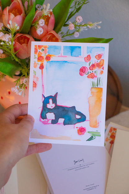 Calming Kitty Greeting Cards