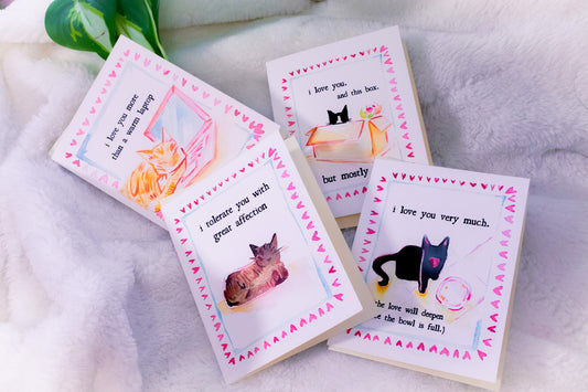 I Tolerate You with Great Affection Valentine's Day Greeting Card