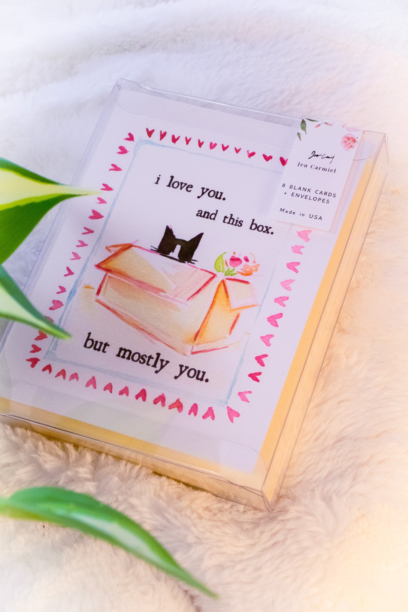 I Love You (And This Box) Valentine's Day Greeting Card