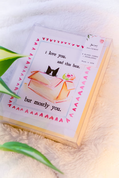 I Love You (And This Box) Valentine's Day Greeting Card