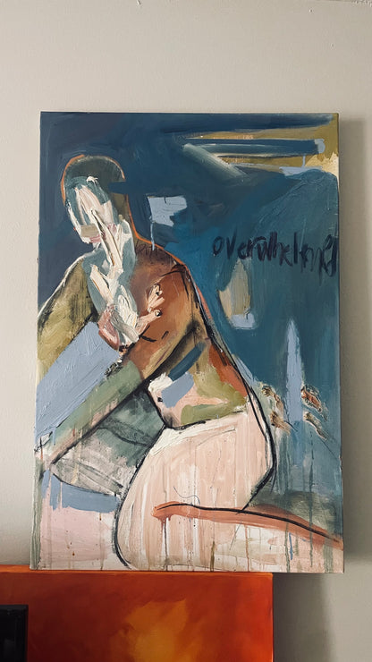 Overwhelmed 24x36'' Original Oil Painting
