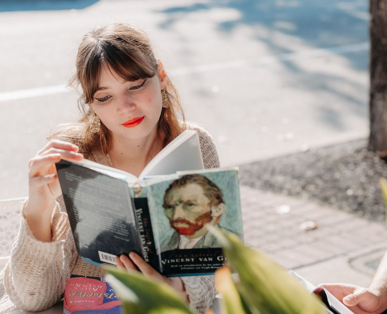 Jen carmiel reading a book