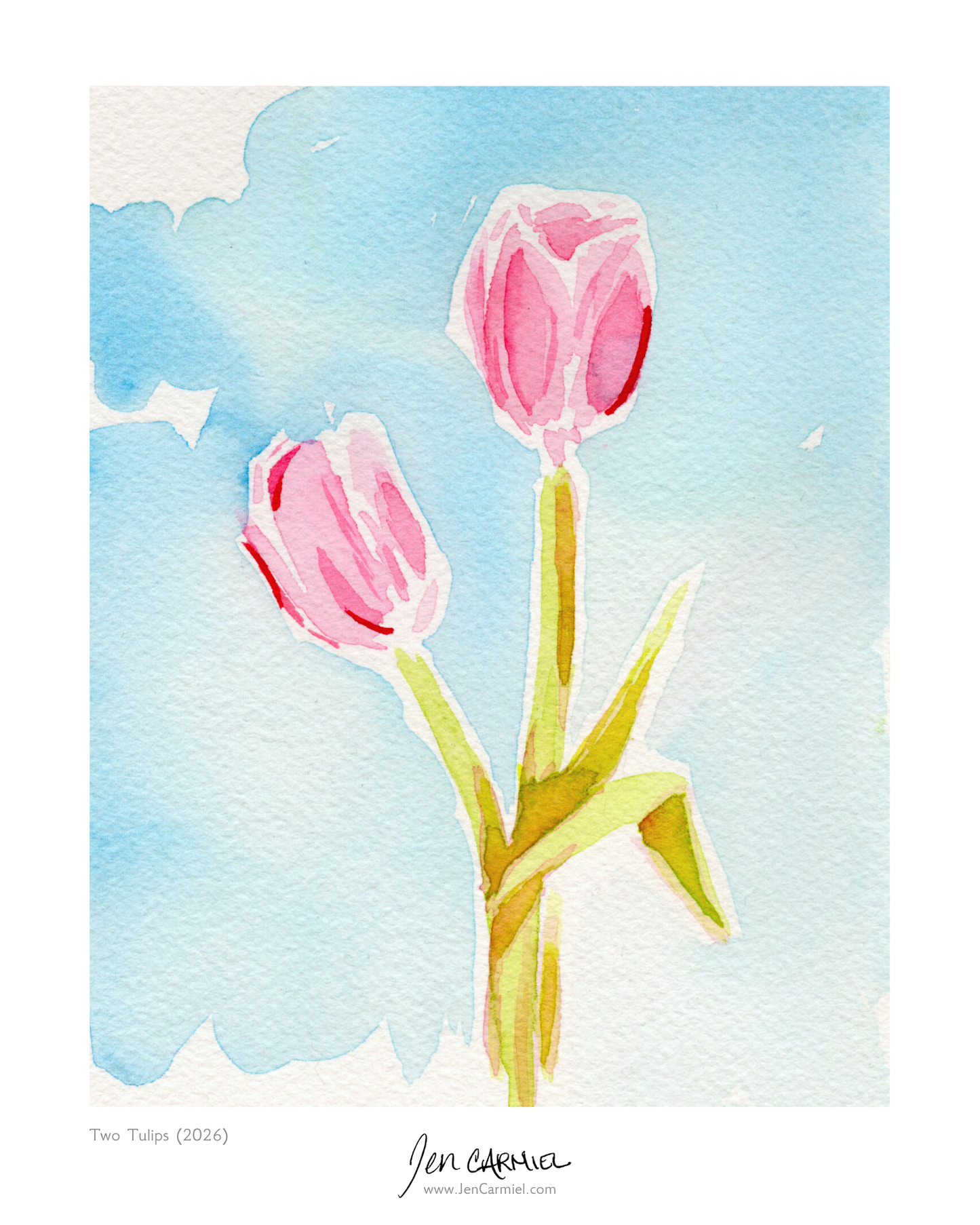 Two Tulips Art Print - (Limited Edition of 20)