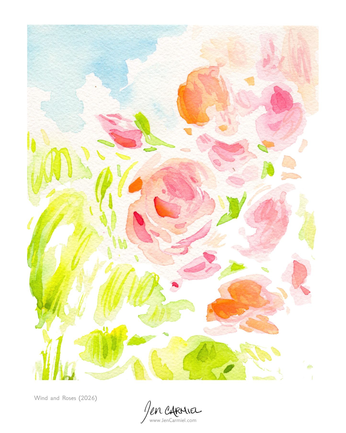 Wind and Roses Art Print - (Limited Edition of 20)