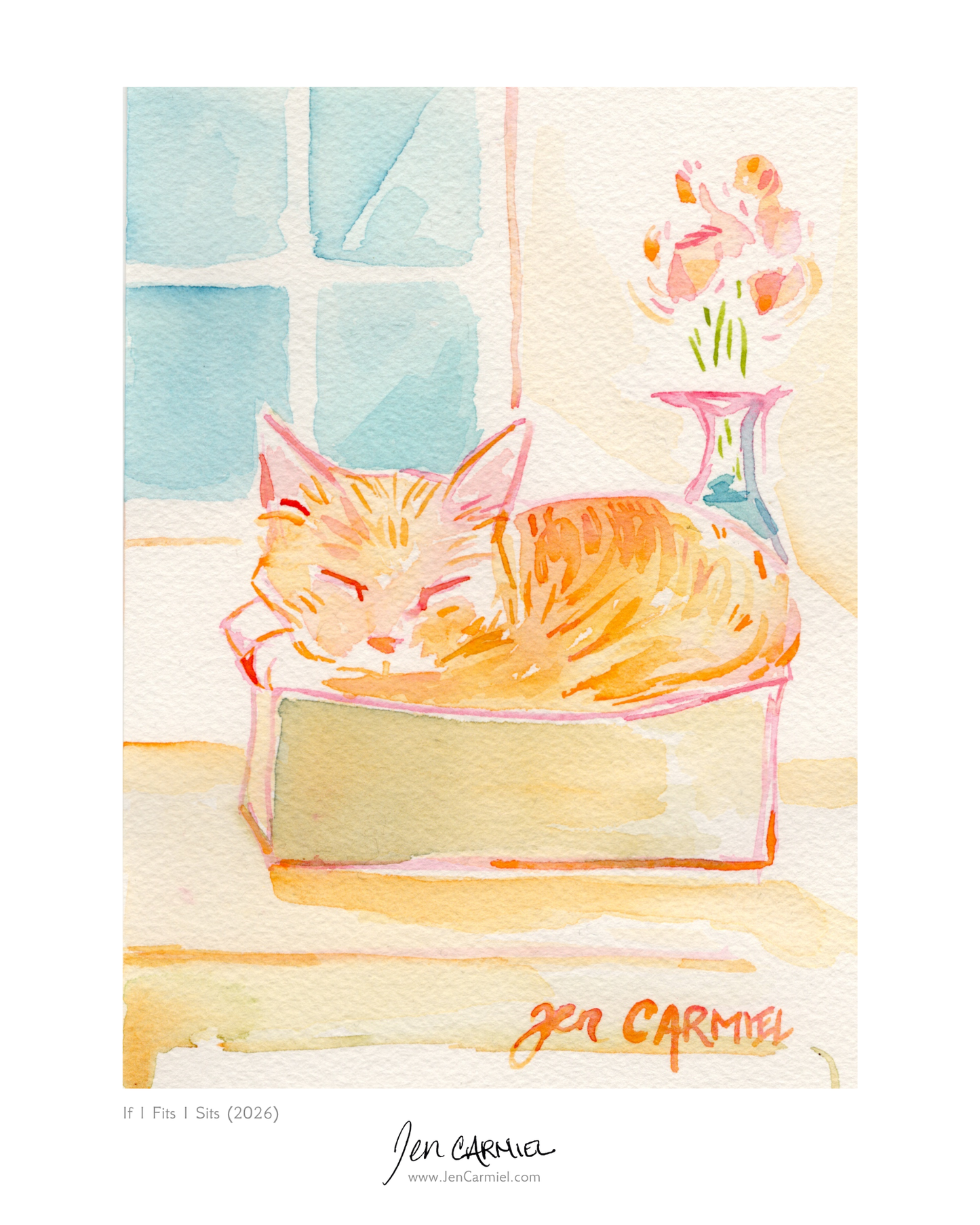 Kitty in a Box Art Print - (Limited Edition of 50)