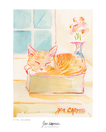 Kitty in a Box Art Print - (Limited Edition of 50)