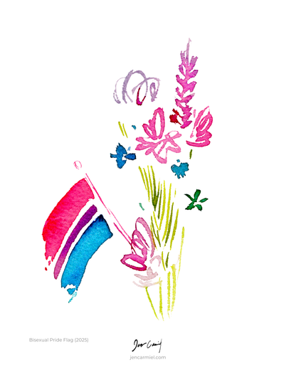 Bisexual Flag Art Print