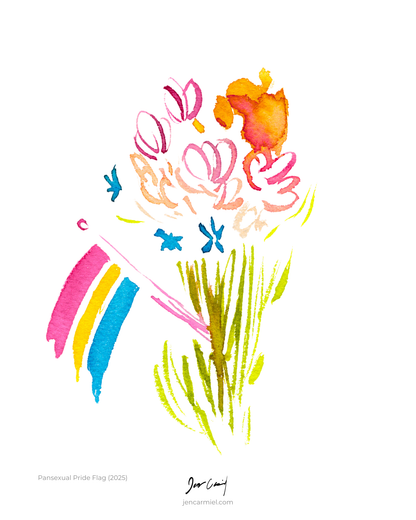 Pansexual Flag Art Print