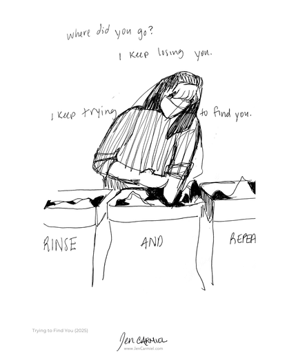 Trying to Find You Art Print