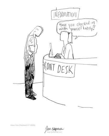 Have You Checked In? Art Print